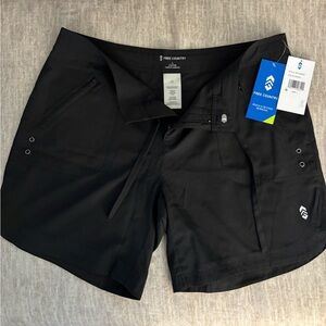 Free Country Black Women's 7" Bermuda Board Short NWT